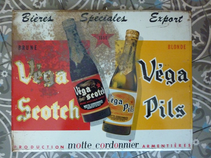Plaque Publicitaire En T le Bi res Motte Cordonnier Vega Scotch Vega Plaque Publicitaire En T le Bi res Motte Cordonnier Vega Scotch Vega