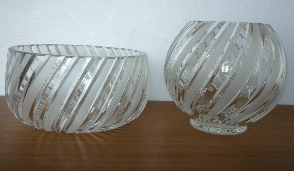 Vase et videpoche en cristal de Pologne BROC' EN' GUCHE