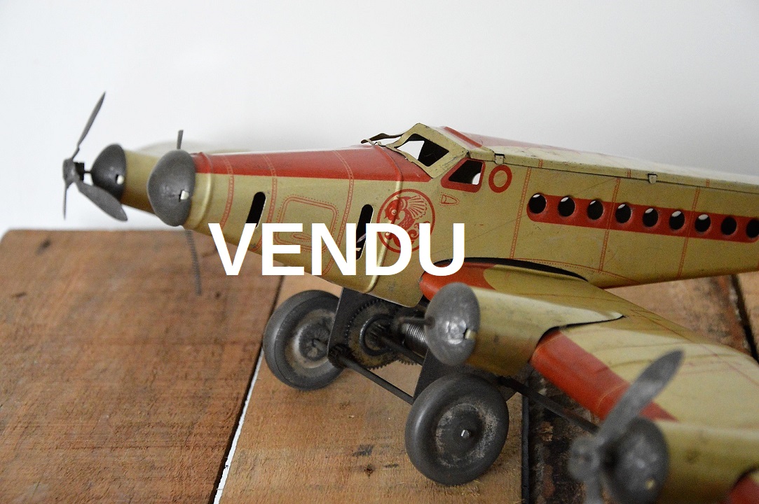 Avion Trimoteur ML55 – Martinant & Larnaude – Tôle Litho 51 Cm – Occasion