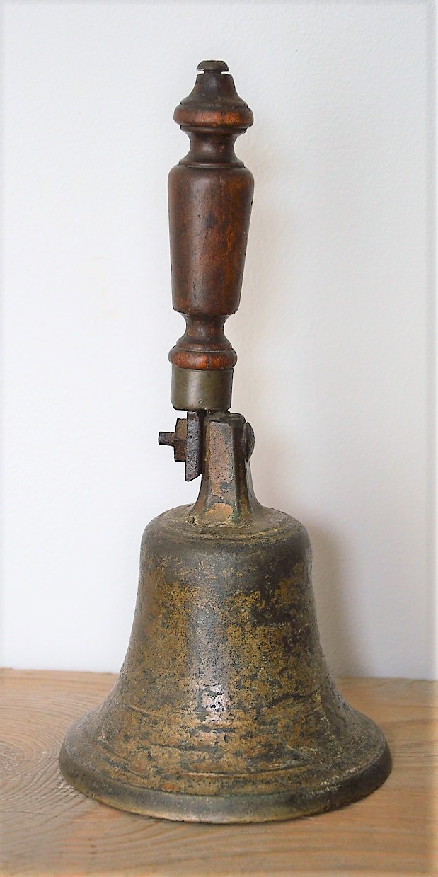 PRETYZOOM 4 Pcs Cloche De Main De Noël Poignée En Bois Appel