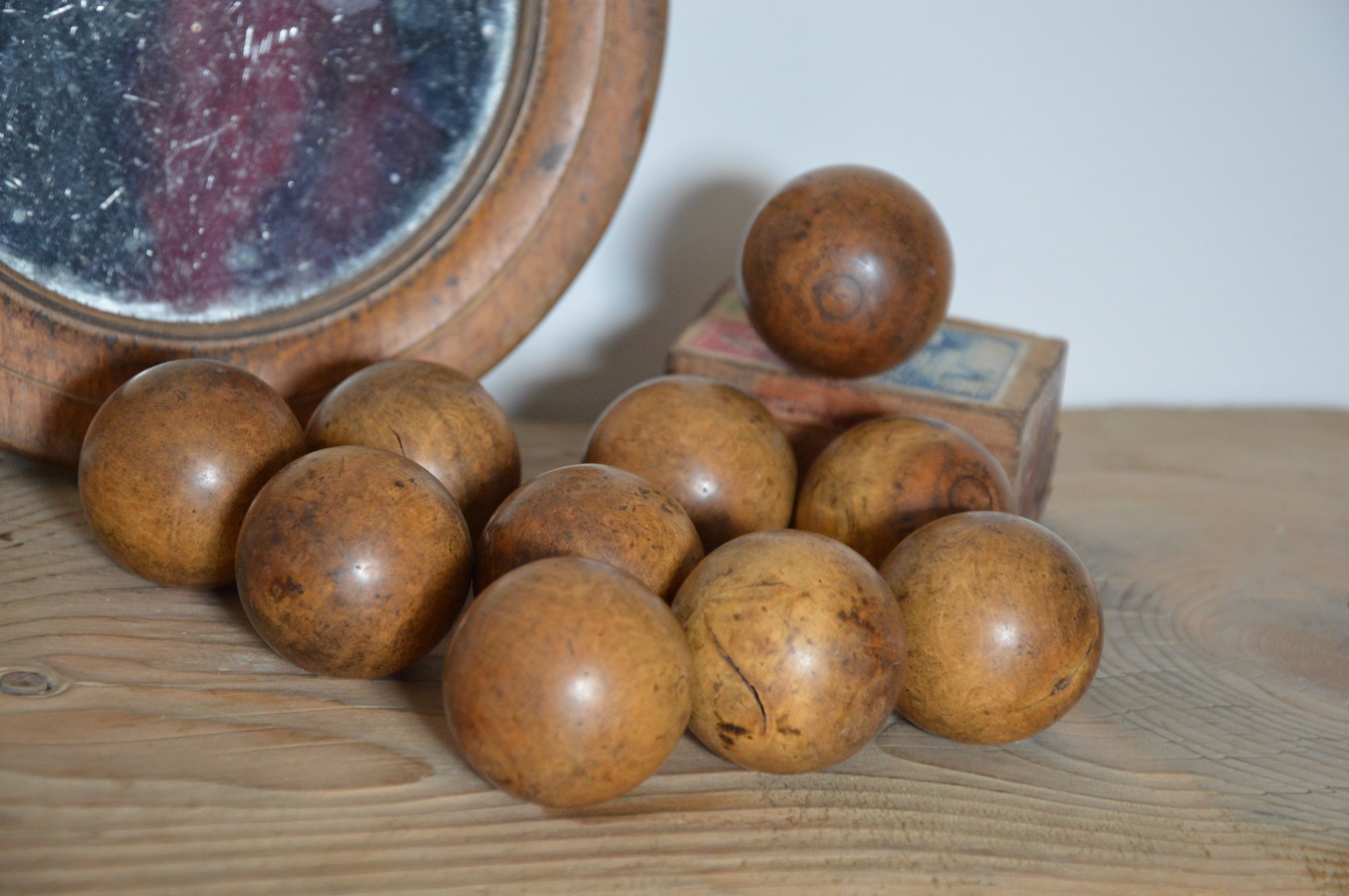 Lot De 2 Boules En Bois Non Peintes - 7 Cm De Diamètre, Bois Massif, Surface Lisse, Pour Bricolage, Décoration, Artisanat