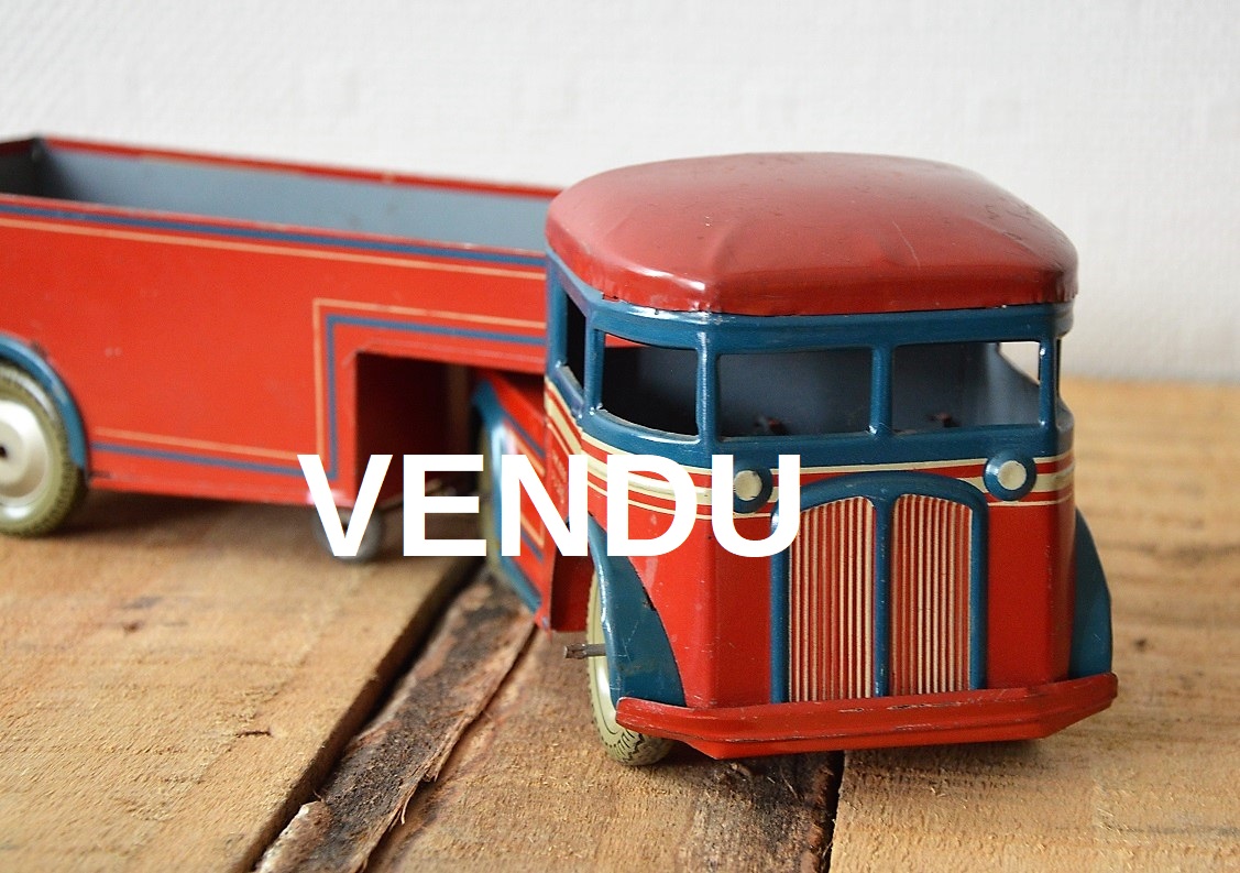 Camion Goliath Joustra – Tôle – Jouet Ancien – Occasion
