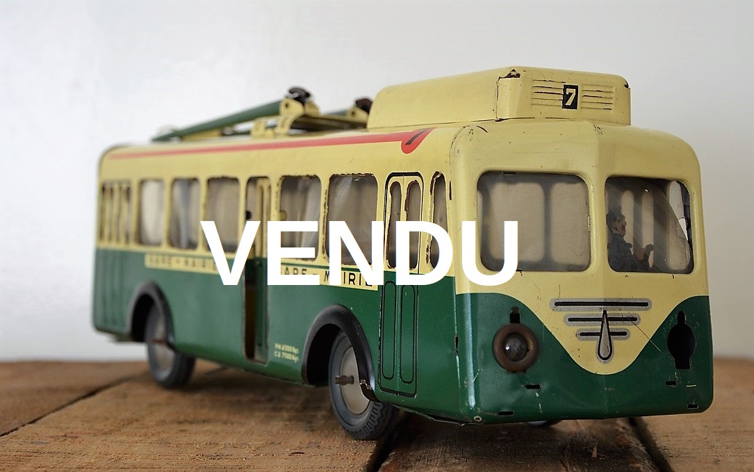 Bus En Tôle Joustra – Jouet Ancien Collection – Occasion France