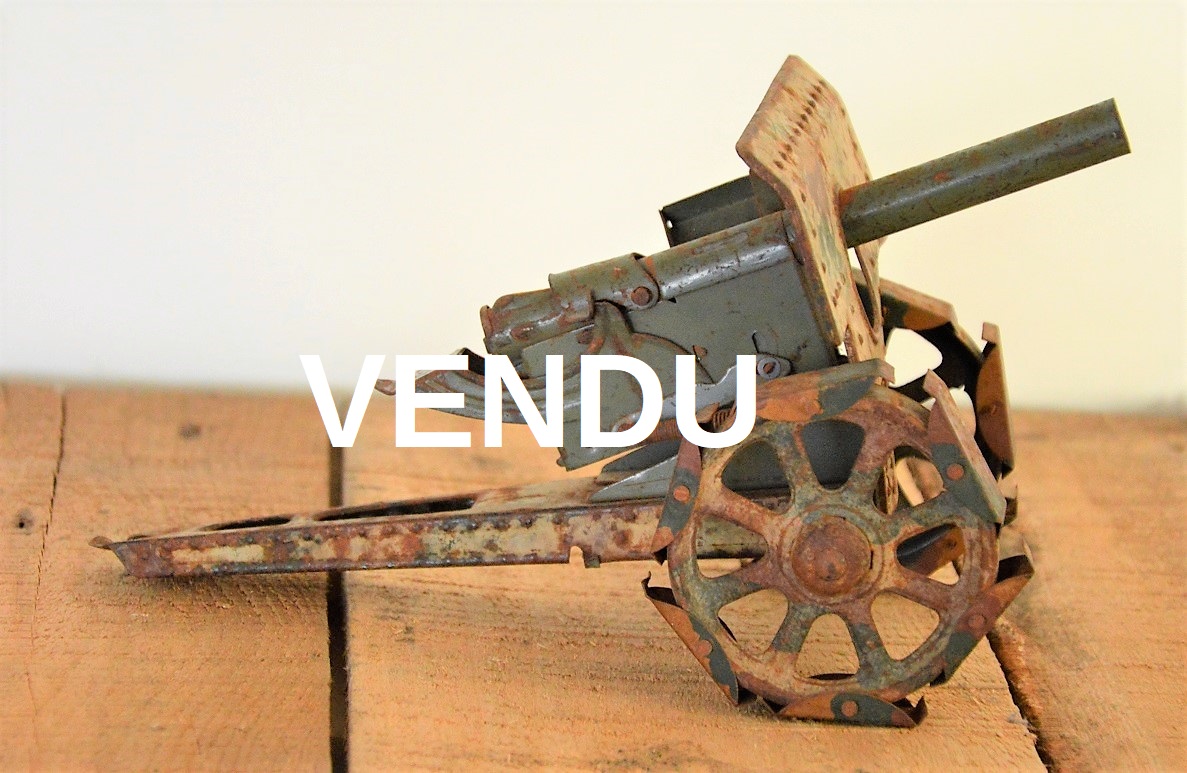 Jouets anciens - SUPERBE CANON JOUET EN TOLE ALLEMAGNE - FRANCE 14-18 à voir