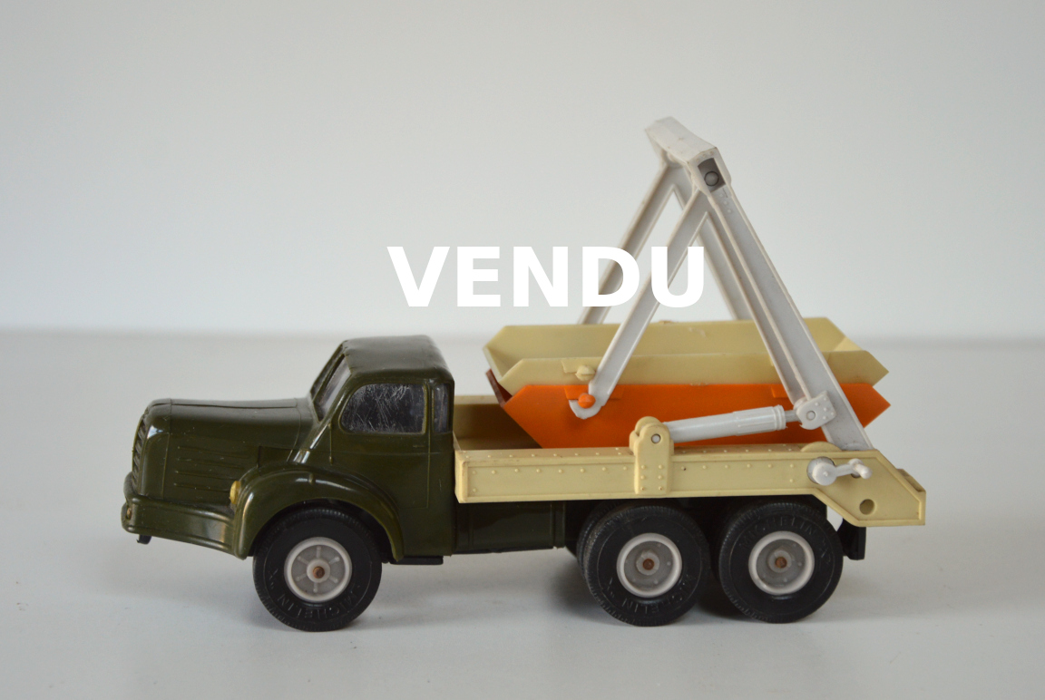 Norev 1/43 – Berliet TBO Multibenne – Benne Orange – Année 1970 – Manques (voir Photos)